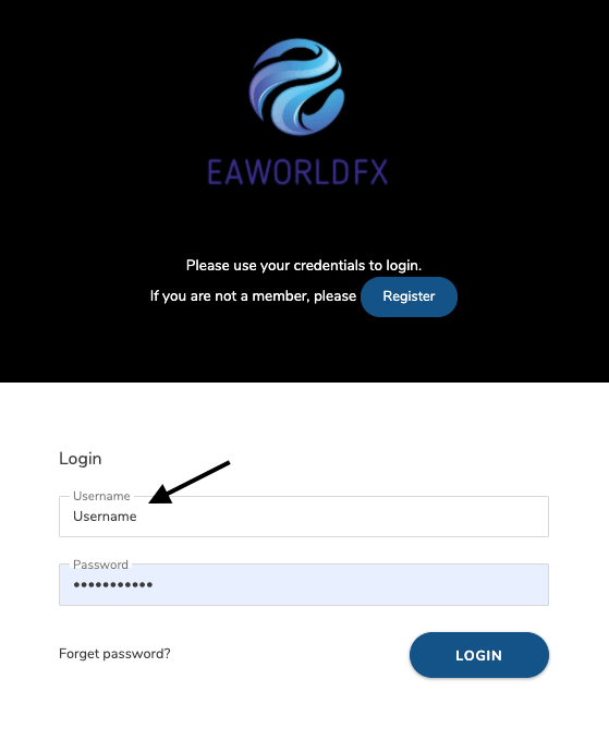 Username EA World FX
