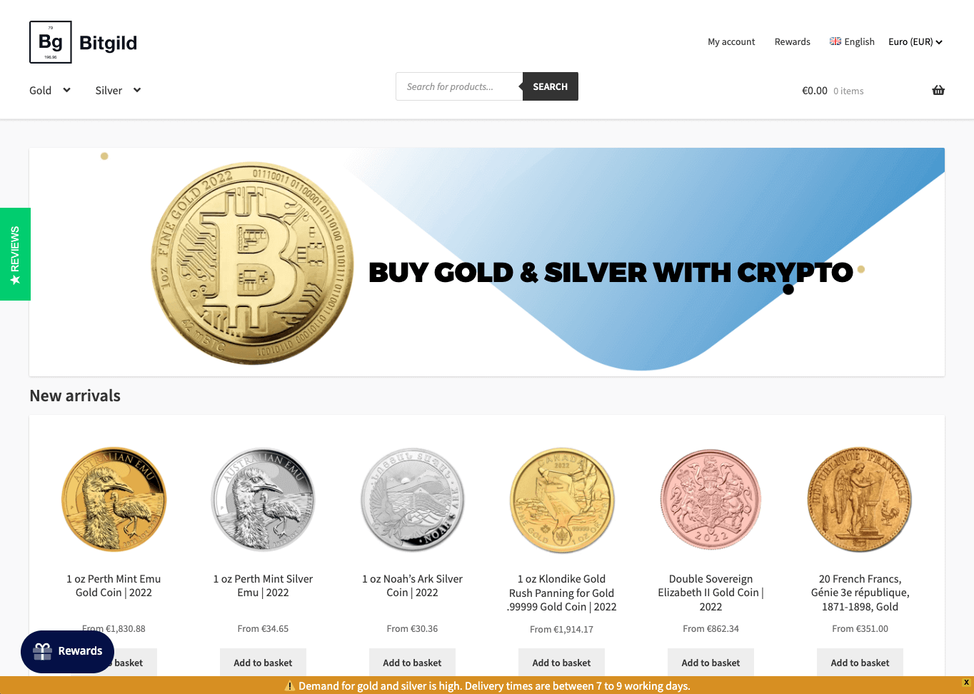 BitGild ostaa gold hopea