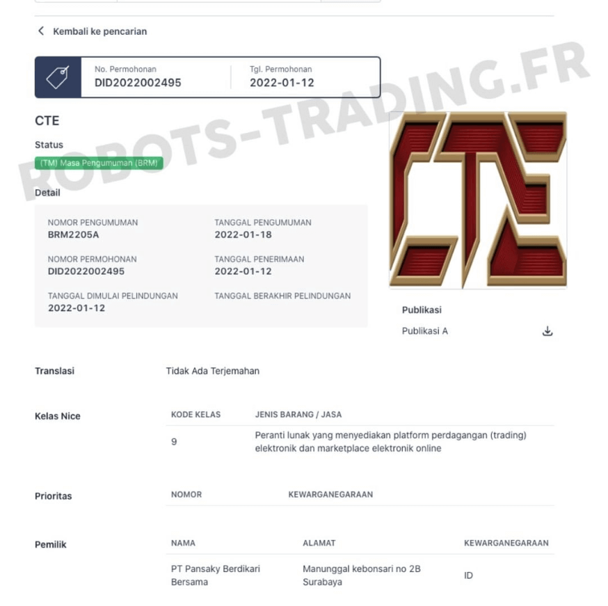 Robot de trading ATG 5