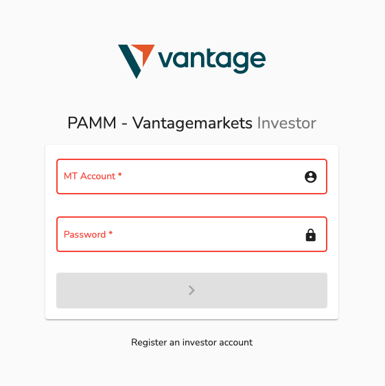 connexion dashboard goldfinger vantage fx