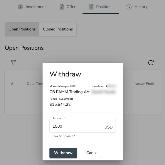 goldfinder withdraw vantage fx retrait